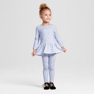 Toddler Girls' Peplum Top and Pant set